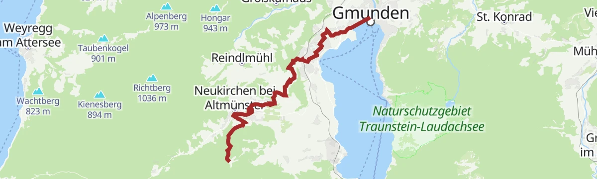 Route map: BergeSeen Trail 01: Gmunden